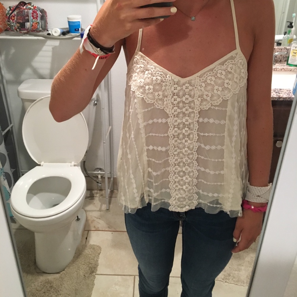Cream top from American Eagle